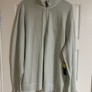 Margaritaville New York Yankee Quarter Zip New With Tags Embroidered Mint XL Men